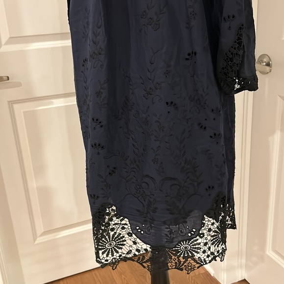 T Tahari Amanda Embroidered Dress NWOT - Picture 9 of 12